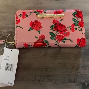 NWT Betsey Johnson Blush Floral Wallet!